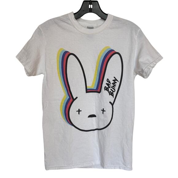 Gildan Other - Bad Bunny "Conejo Malo" Pop Music Latin Trap T Shirt Heavy Weight Cotton size S